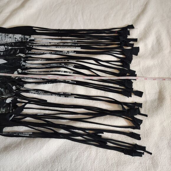 Ramones Fringe Tank Top Size Small Punk Rock Band Tee Y2K Grunge Festival Style - Picture 7 of 7